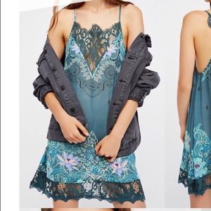free people lace floral dress